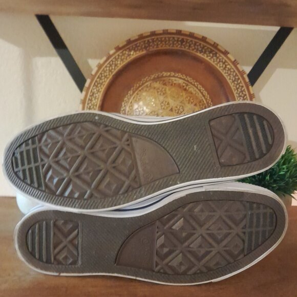 SOLD🟣🟣🟣🟣🟣🟣🟣🟣Chuck Taylor All Star Mid  Canvas White Sneakers Men's 8 - Picture 7 of 11